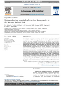 Upstream land-use negatively affects river flow dynamics in the